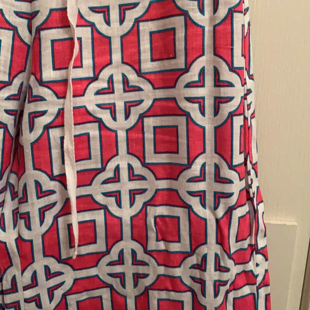 Fun summer patterned Linen pants - Picture 2 of 3